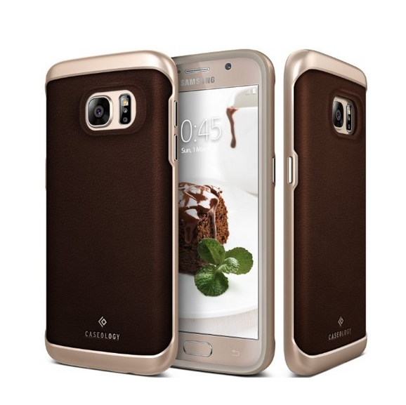 Galaxy S7 Case Caseology Envoy Series GENUINE Leather Bumper Cover